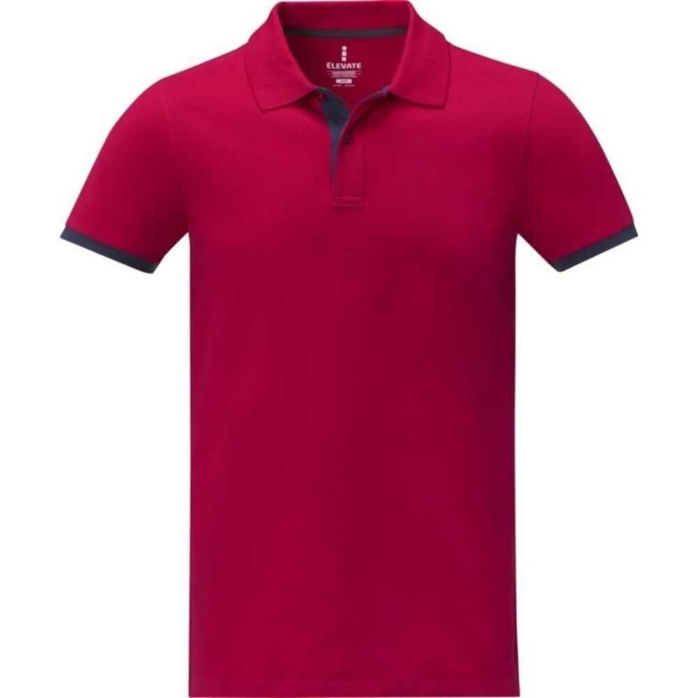 Elevate Mens Morgan Short-Sleeved Polo Shirt / Red